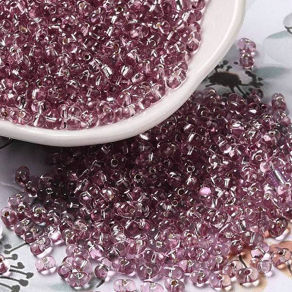 

PandaHall Baking Paint Glass Seed Beads, Peanut, Pale Violet Red, 3.5~4x2~2.5x2~2.3mm, Hole: 0.8mm, about 8000pcs/pound Glass Peanut