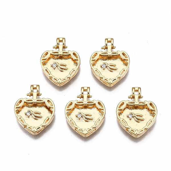 Brass Micro Pave Cl… - image