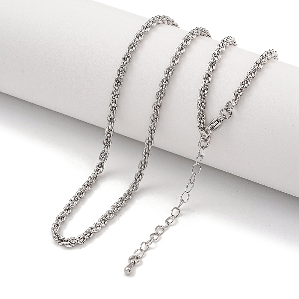 

PandaHall Brass Wheat Chain Necklaces for Women, Platinum, 19.72 inch(501mm) Brass