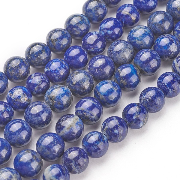 

PandaHall Natural Lapis Lazuli Bead Strands, Round, 6mm, Hole: 1mm, about 63pcs/strand, 15.5 inch(395mm) Lapis Lazuli Round