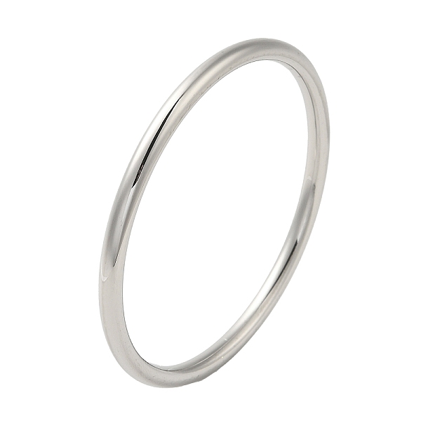 

PandaHall 304 Stainless Steel Simple Roung Ring Bangles for Women, Stainless Steel Color, Inner Diameter: 2-1/8 inch(5.5cm), 4mm 304...