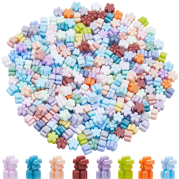 

PandaHall CRASPIRE 400Pcs Flower Sealing Wax Particles, for Retro Seal Stamp, Mixed Color, 9x9x6mm Wax Flower Multicolor