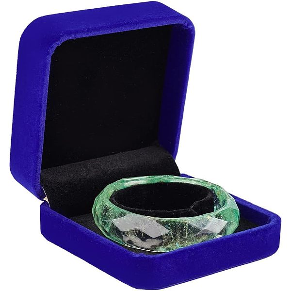 

PandaHall arricraft Velvet Pendant Storage Box, Blue Pendant Organizer Rectangular Jewelry Display Box with Velvet Lining Is Suitable for...