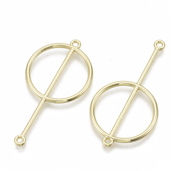 

PandaHall Alloy Links connectors, Round Fan, Light Gold, 48x25x2mm, Hole: 1.6mm Alloy Fan