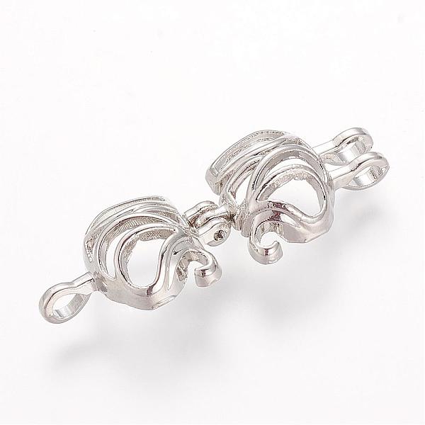 

PandaHall Alloy Locket Pendants, Cage Pendants, Hollow, Elephant, Platinum, 25x19x12.5mm, Hole: 4x5mm, Inner Measure: 12x13mm Alloy Elephant