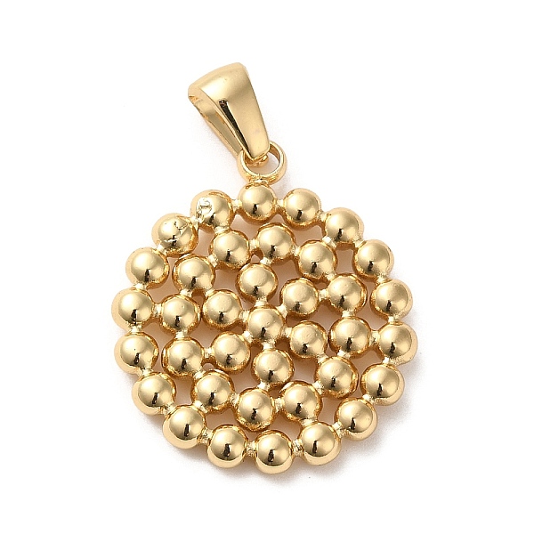 

PandaHall Golden Plated 304 Stainless Steel Pendants, Bubble Charms, Flat Round, 24.5x21x3mm, Hole: 6x3mm 304 Stainless Steel Flat Round