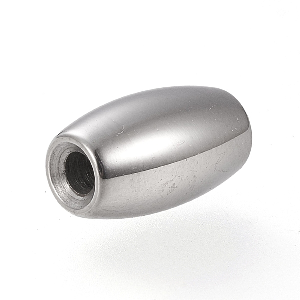 

PandaHall 304 Stainless Steel Beads, Oval, Stainless Steel Color, 13x7.5mm, Hole: 2.5mm 304 Stainless Steel Oval