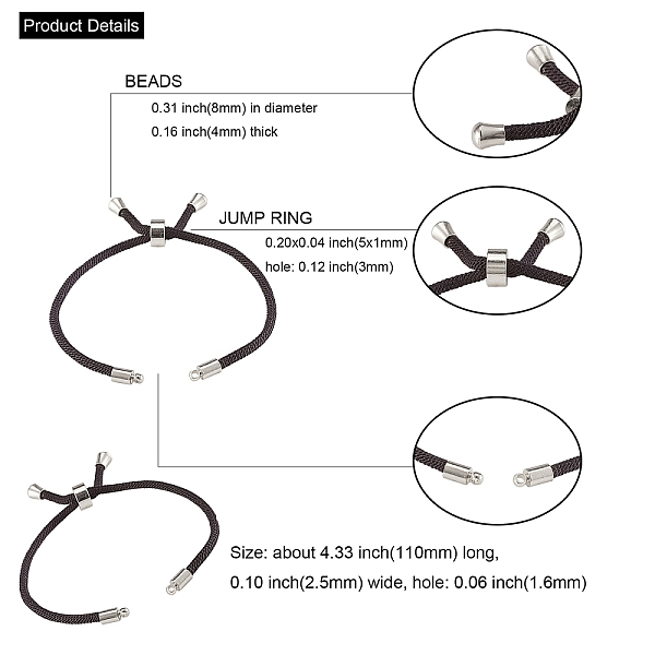 10 комплект изготовления браслета из нейлонового шнура