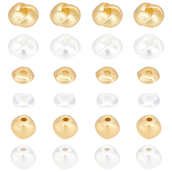 

PandaHall SUPERFINDINGS 24Pcs 3 Style Brass Beads, Long-Lasting Plated, Mix-shaped, Mixed Color, 8pcs/style Brass Mixed Shapes