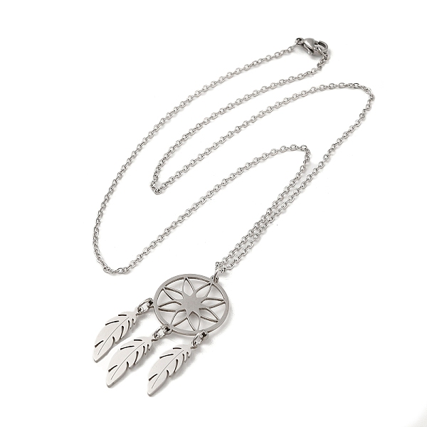 201 Stainless Steel Pendnat Necklace With Cable Chains