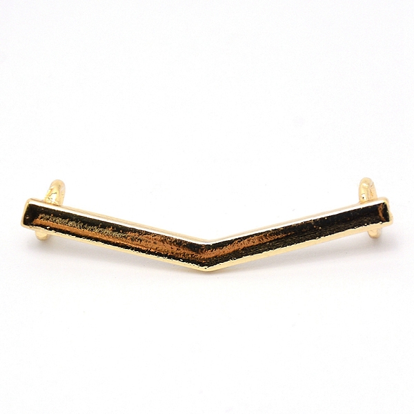 

PandaHall Zinc Alloy Shoe Buckle Clips, for Shoes Decoration, Light Gold, 42x9x8mm, Hole: 4.5mm Alloy Rectangle