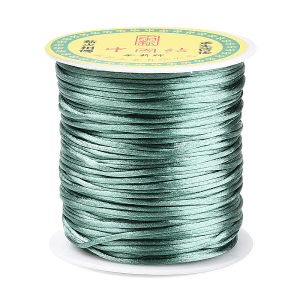 

PandaHall Nylon Thread, Medium Aquamarine, 1.0mm, about 76.55 yards(70m)/roll Nylon Green