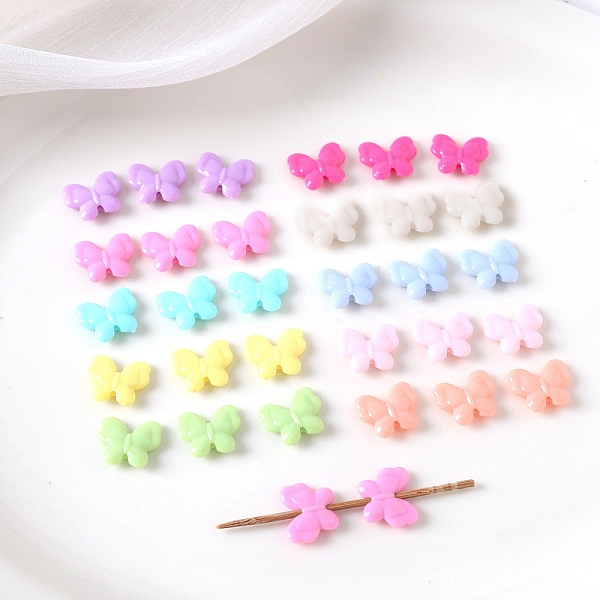 

PandaHall Opaque Acrylic Beads, Bowknot, Mixed Color, 15mm, Hole: 2mm, about 1350pcs/500g Acrylic Bowknot Multicolor