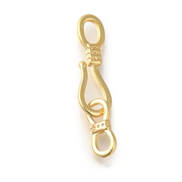 

PandaHall Brass Fold Over Clasps, Real 18K Gold Plated, 27mm Brass Others