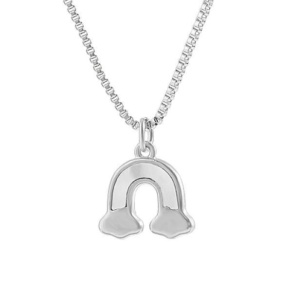 

PandaHall Stainless Steel Pendant Necklace, Rainbow, Stainless Steel Color, 15.75 inch(40cm) Stainless Steel Rainbow