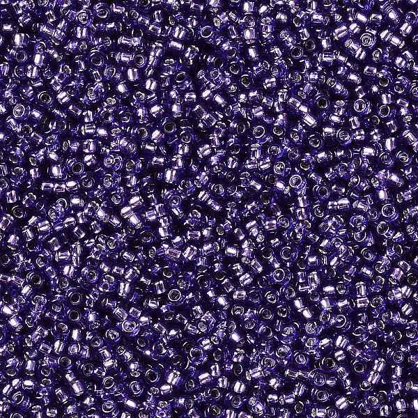 

PandaHall TOHO Round Seed Beads, Japanese Seed Beads, (2224) Silver-Lined Transparent Purple, 15/0, 1.5mm, Hole: 0.7mm, about 15000pcs/50g...