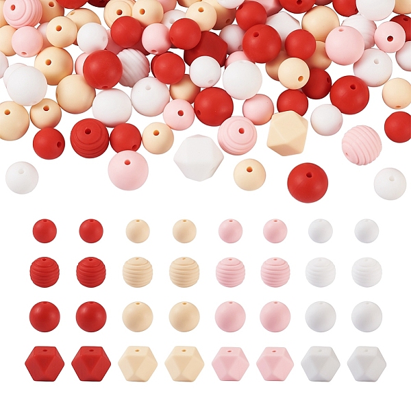 

PandaHall 16 Style Food Grade Eco-Friendly Silicone Beads, Chewing Beads For Teethers, DIY Nursing Necklaces Making, Round & Octagon, Mixed..., Multicolor