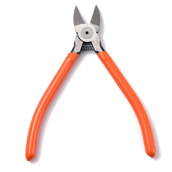 

PandaHall Chrome-vanadium Steel Jewelry Pliers, Side Cutting Plier, with Plastic Handles, Coral, 16.3x8.1x1.15cm Steel Red