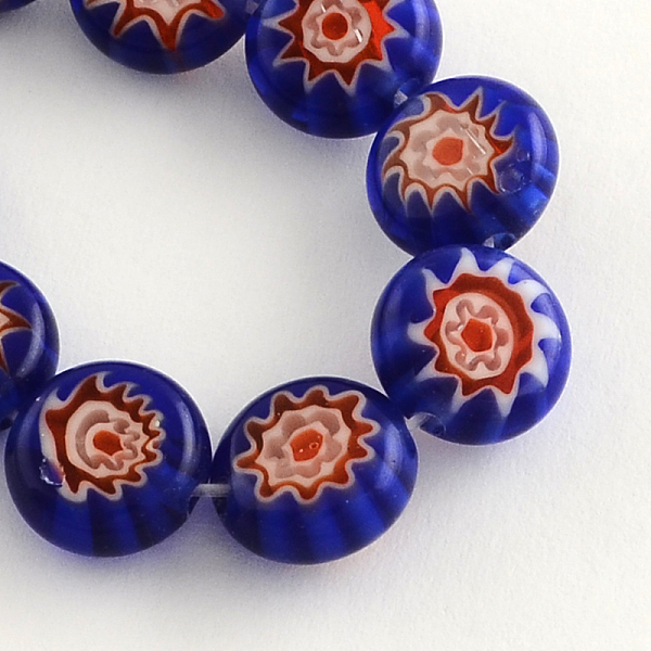 Handmade Millefiori Glass Bead Strands