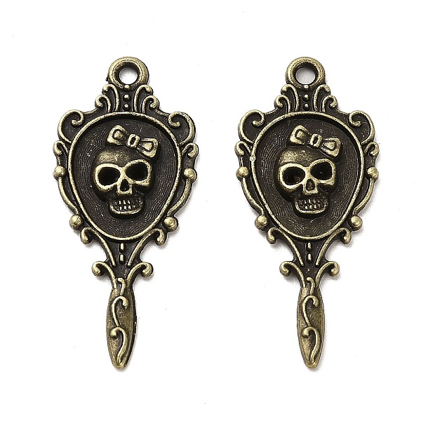 

PandaHall Tibetan Style Alloy Pendants, Cadmium Free & Lead Free, Key with Skull, Antique Bronze, 33.5x15x3mm, Hole: 1.6mm, about...
