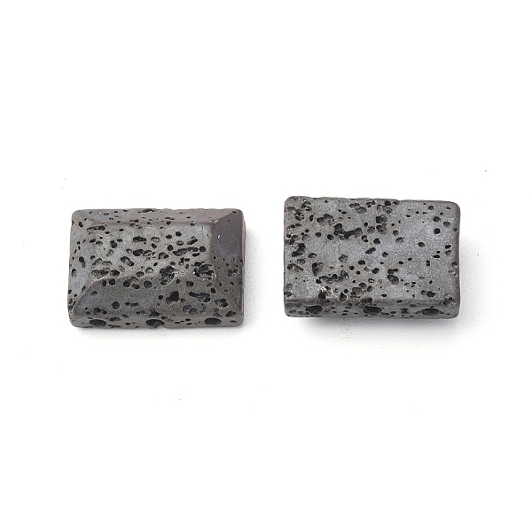 

PandaHall Natural Lava Rock Multi-Strand Links, Rectangle, 18x12x6mm, Hole: 1.2mm Lava Rock Rectangle