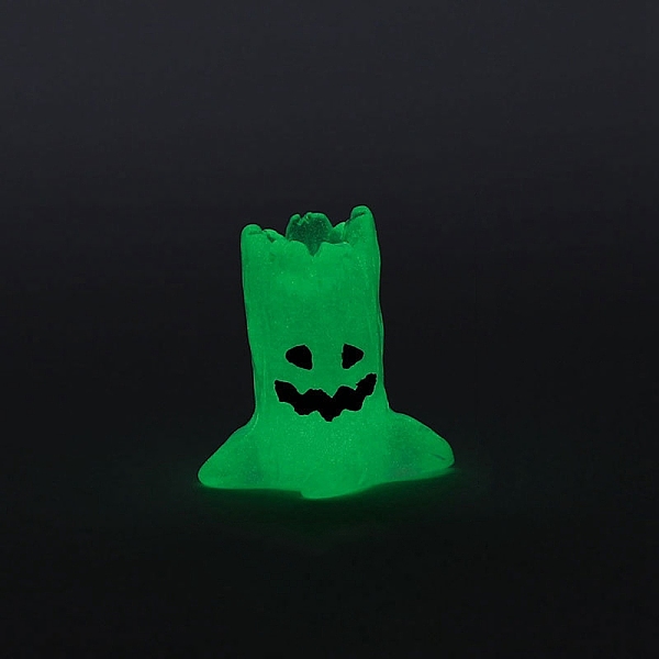 

PandaHall Luminous Halloween Theme Resin Decorations, Ghost, 31x24mm Resin Ghost