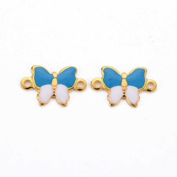 

PandaHall 304 Stainless Steel Enamel Links Connectors, Two Tone, Butterfly, Real 16K Gold Plated, Cadmium Free & Nickel Free & Lead Free...