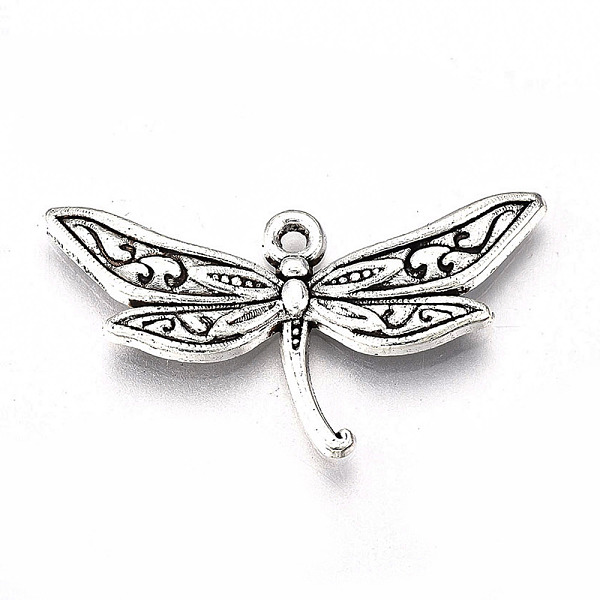 

PandaHall Tibetan Style Alloy Pendants, Lead Free & Cadmium Free, Dragonfly, Antique Silver, 17x31.5x2.5mm, Hole: 1.5mm, about 340pcs/500g...