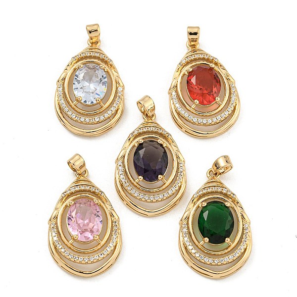 

PandaHall Brass Micro Pave Cubic Zirconia Pendants, with Glass, Teardrop, Mixed Color, 26.5~27x16.5x6mm, Hole: 5x2.5mm Brass+Cubic Zirconia..., Multicolor