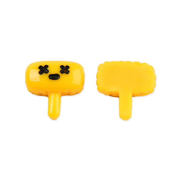 

PandaHall Opaque Resin Pendants, Hammer, Gold, 21~21.5x21x8mm Resin Tool Gold