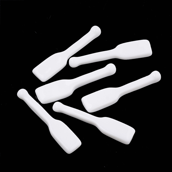 

PandaHall Resin Cabochons, Rowing Paddle, White, 21x4.5x1.5mm Resin Others White