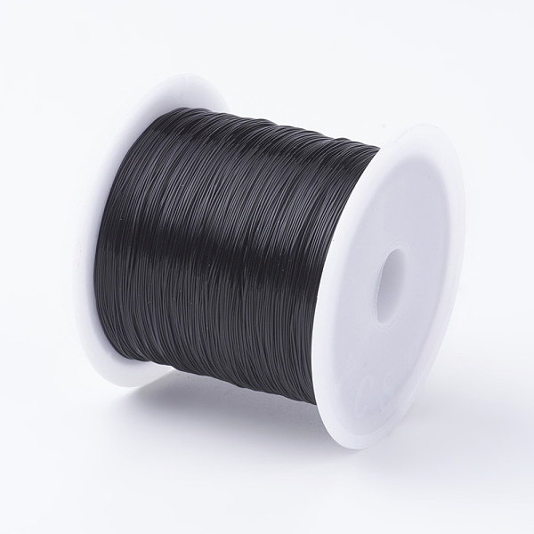 

PandaHall Fishing Thread Nylon Wire, Black, 0.4mm, about 39.37 yards(36m)/roll Nylon Black
