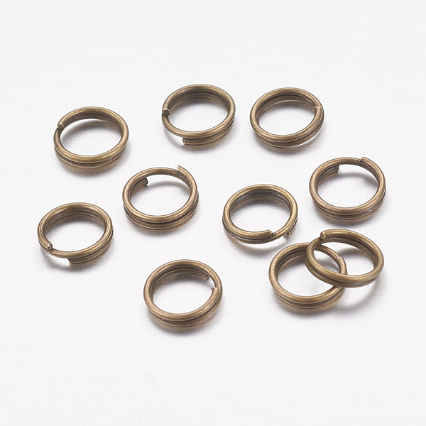 

PandaHall Iron Split Rings, Double Loops Jump Rings, Cadmium Free & Nickel Free & Lead Free, Antique Bronze, 6x1.4mm, about 5.3mm inner...