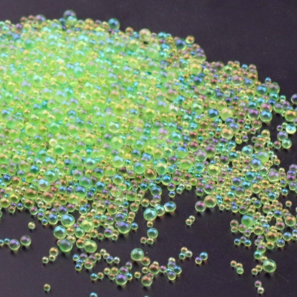 

PandaHall AB Color Plated 3D Nail Art Glass Mini Ball Beads, Tiny Caviar Nail Beads, DIY Nails Art Round Decorations, Light Green, 0.4~3mm...