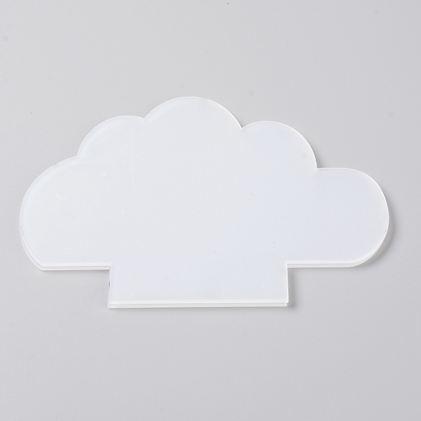 

PandaHall Acrylic Board, Cloud, Clear, 115x149x2mm Acrylic Clear