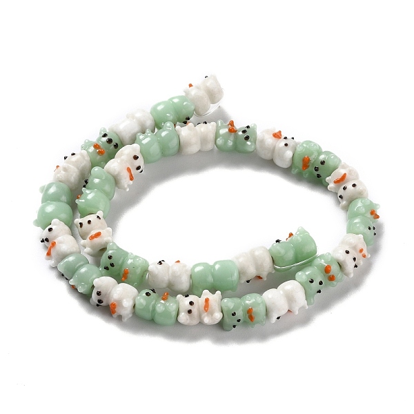 

PandaHall Handmade Lampwork Beads, Bumpy, Bear, Mixed Color, 11~14x9~11x9~10mm, Hole: 2~2.7mm, about 30pcs/strand, 14.17 inch(36cm) Lampwork..., Multicolor