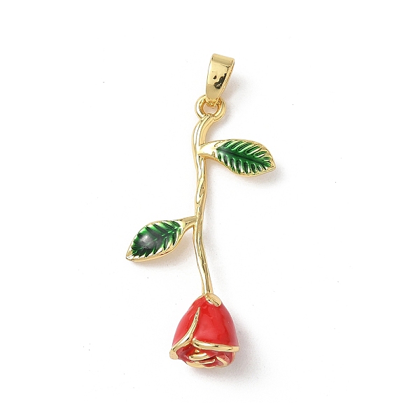 Brass Red Enamel Pe… - image