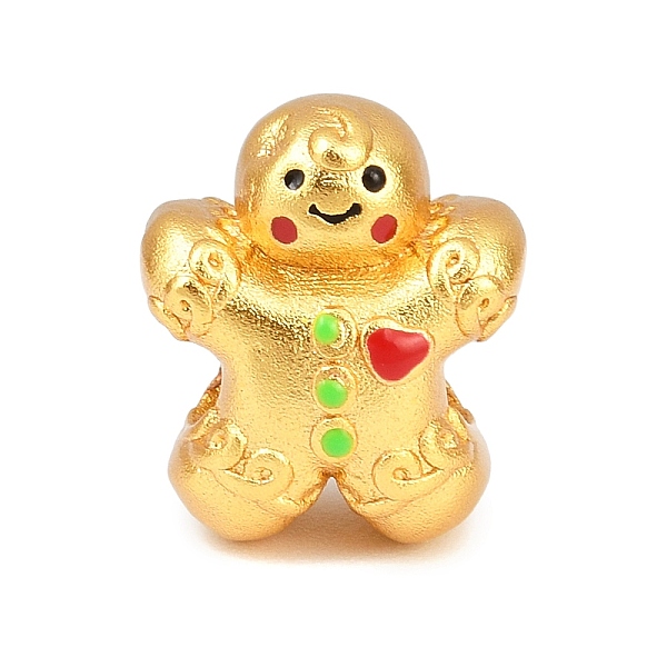 クリスマス用真鍮エナメルヨーロピアンビーズ