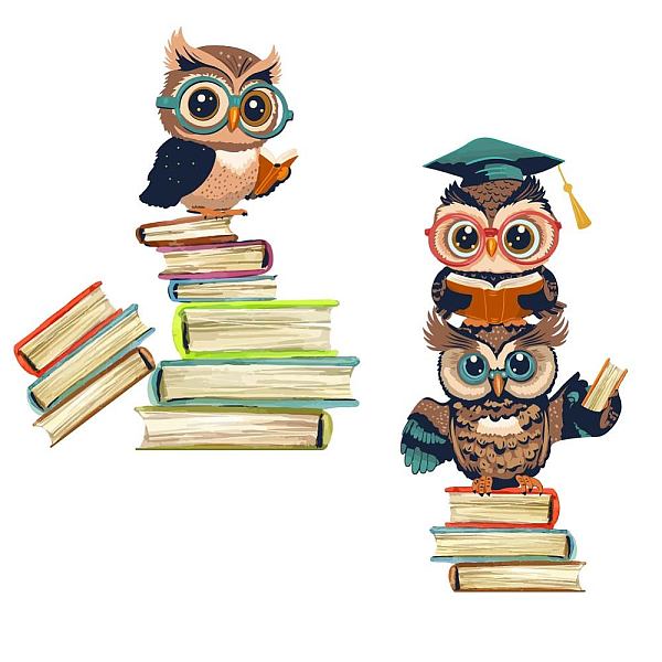 

PandaHall PVC Wall Stickers, Wall Decoration, Owl, 900x390mm, 2 sheets/set PVC Owl