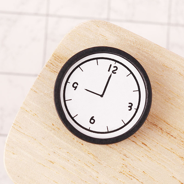 

PandaHall Wood Miniature Ornaments, Micro Landscape Home Dollhouse Accessories, Pretending Prop Decorations, Clock, Black, 25x5mm Wood Clock...