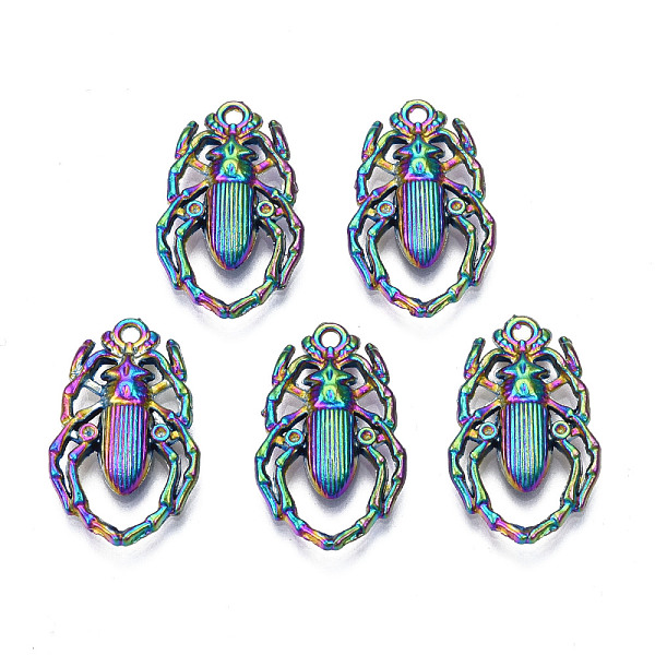 

PandaHall Rainbow Color Alloy Pendant Rhinestone Settings, Cadmium Free & Nickel Free & Lead Free, Spider, Fit For 1mm Rhinestone, 22x13x3mm...
