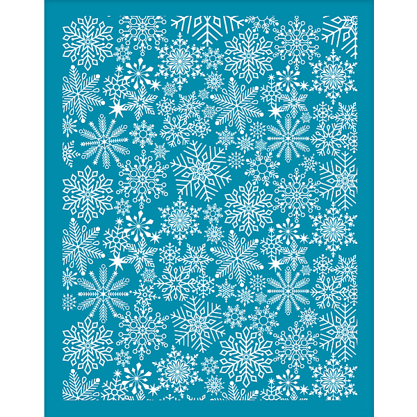 

PandaHall Silk Screen Printing Stencil, for Painting on Wood, DIY Decoration T-Shirt Fabric, Snowflake Pattern, 100x127mm Nylon Snowflake..., Cyan