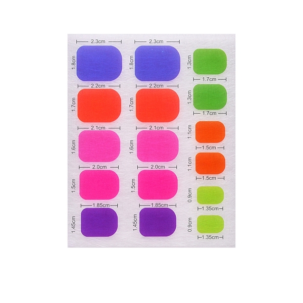 

PandaHall Fiberglass, For Nail Extension, For Nail Art Accessories, Mixed Color, 15.6x9.6mm, about 2pcs/bag Glass Multicolor