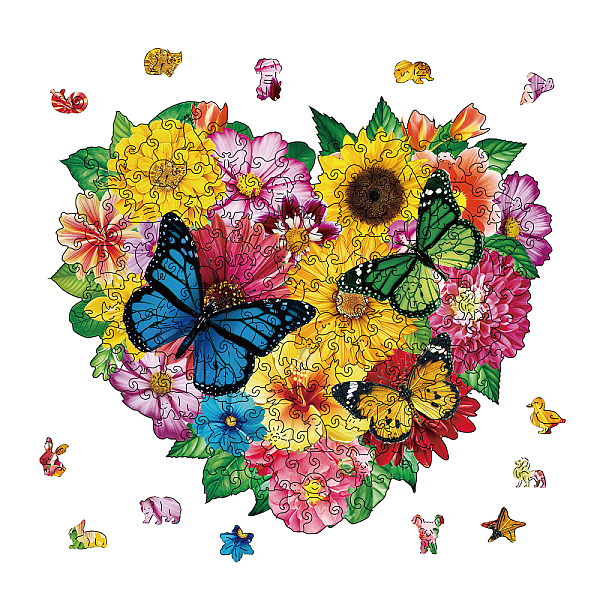 

PandaHall DIY Wooden Assembly Animal Toys Kits for Boys and Girls, Children Intelligence Toys, Flower, 285x330x4mm, box:19.8x15.9x5.5cm Wood...