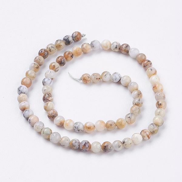

PandaHall Natural White African Opal Beads Strands, Round, 6.5~7mm, Hole: 1mm, about 62pcs/strand, 15.5 inch(39.5cm) White African Opal..., Multicolor