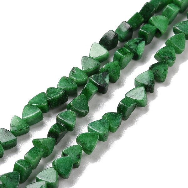 

PandaHall Natural Calcite Beads Strands, Dyed, Triangle, Dark Green, 5.5x6x3.5mm, Hole: 0.8mm, about 81pcs/strand, 15.94 inch(40.5cm)...