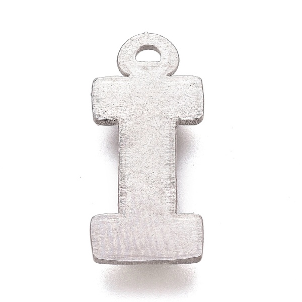 

PandaHall 304 Stainless Steel Pendants, Alphabet, Letter.I, 16x7x2mm, Hole: 1mm 304 Stainless Steel Letter