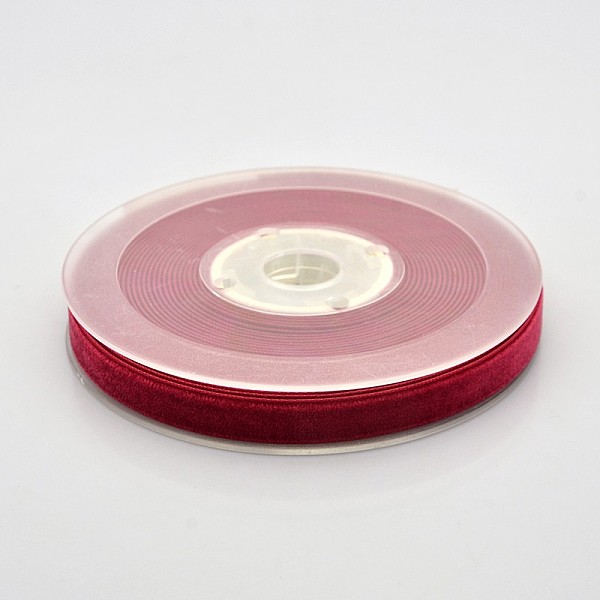 

PandaHall Polyester Velvet Ribbon for Gift Packing and Festival Decoration, Dark Red, 3/8 inch(10mm), about 50yards/roll(45.72m/roll) Velvet...