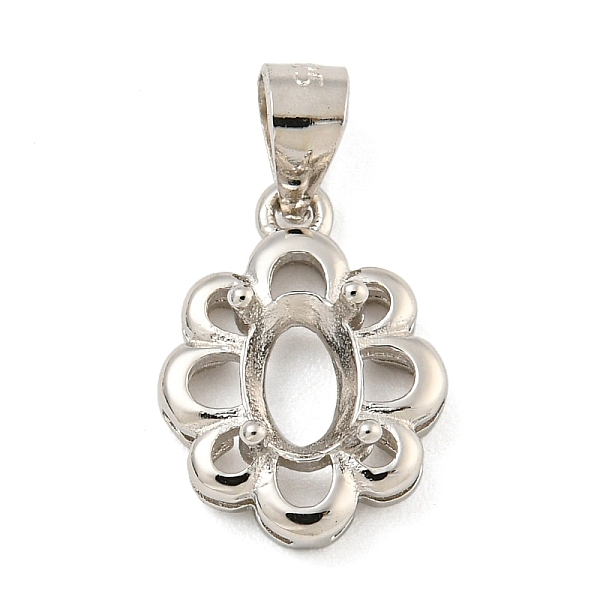 

PandaHall 925 Sterling Silver Sew on Prong Settings, Claw Settings for Pointed Back Rhinestone, Open Back Settings, Flower, Real Platinum...