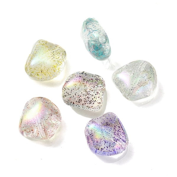 

PandaHall UV Plating Rainbow Iridescent Acrylic Beads, with Glitter Powder, Diamond, Mixed Color, 23.5x23.5x12.5mm, Hole: 3mm Acrylic..., Multicolor